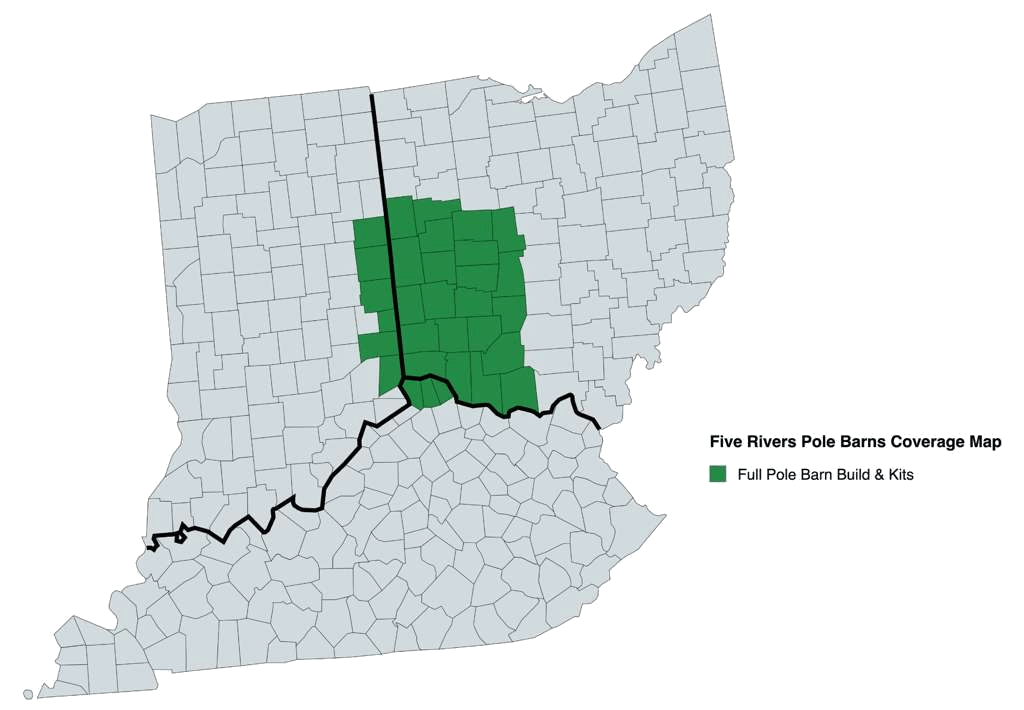 Five Rivers Pole Barn Full Build Service Map